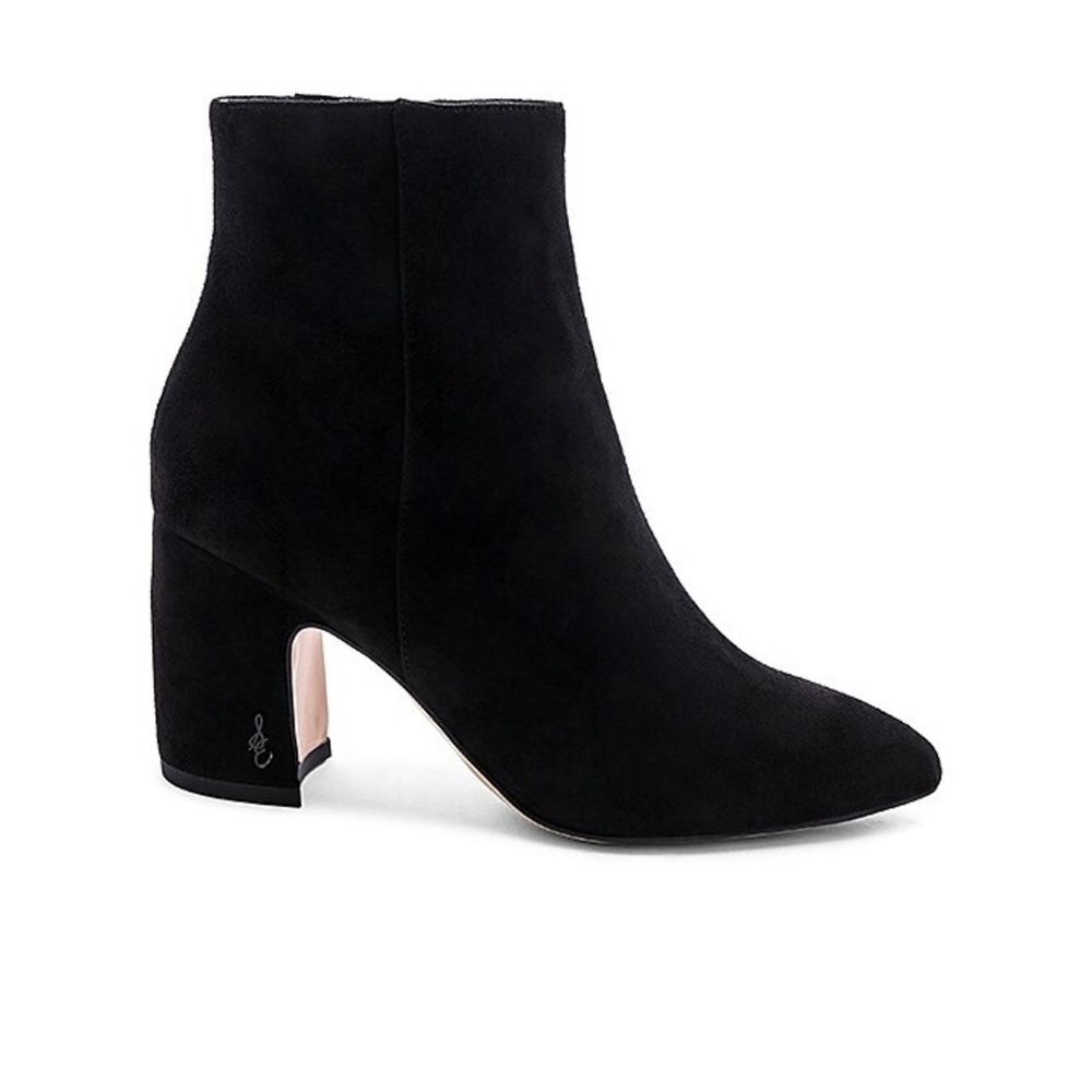 Sam Edelman Hilty Ankle Boots 6M Black Suede Leather